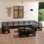 Preview: ARDEBO.de - 13-tlg. Garten-Lounge-Set Massivholz Kiefer