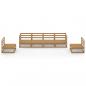 Preview: 6-tlg. Garten-Lounge-Set Honigbraun Massivholz Kiefer