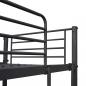 Preview: Etagenbett mit Tischrahmen Grau Metall 90x200 cm