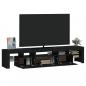 Preview: TV-Schrank mit LED-Leuchten Schwarz 200x36,5x40 cm