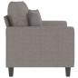 Preview: 2-Sitzer-Sofa Taupe 120 cm Stoff