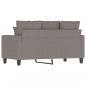 Preview: 2-Sitzer-Sofa Taupe 120 cm Stoff