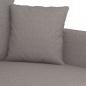 Preview: 2-Sitzer-Sofa Taupe 120 cm Stoff