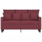 Preview: 2-Sitzer-Sofa Weinrot 120 cm Stoff