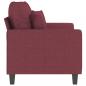 Preview: 2-Sitzer-Sofa Weinrot 120 cm Stoff