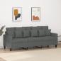 Preview: ARDEBO.de - 3-Sitzer-Sofa Dunkelgrau 180 cm Stoff