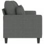 Preview: 3-Sitzer-Sofa Dunkelgrau 180 cm Stoff