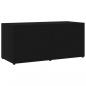 Preview: TV-Schrank Schwarz 80x34x36 cm Holzwerkstoff