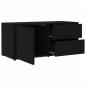 Preview: TV-Schrank Schwarz 80x34x36 cm Holzwerkstoff