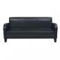 Preview: 2-tlg. Sofa-Set Kunstleder Schwarz