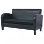 Preview: 2-tlg. Sofa-Set Kunstleder Schwarz