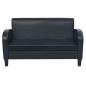 Preview: 2-tlg. Sofa-Set Kunstleder Schwarz