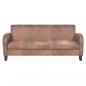 Preview: Sofa-Set 2-tlg. Kunstleder in Wildleder-Optik Braun