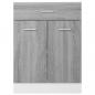 Preview: Unterschrank mit Schublade Grau Sonoma 60x46x81,5 cm