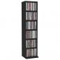 Preview: CD-Schrank Schwarz 21x20x88 cm Holzwerkstoff