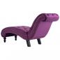 Preview: Chaiselongue Lila Samt