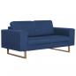 Preview: 2-Sitzer-Sofa Stoff Blau