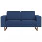 Preview: 2-Sitzer-Sofa Stoff Blau