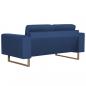 Preview: 2-Sitzer-Sofa Stoff Blau