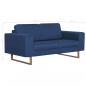 Preview: 2-Sitzer-Sofa Stoff Blau