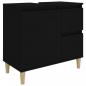 Preview: Badschrank Schwarz 65x33x60 cm Holzwerkstoff