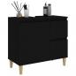 Preview: Badschrank Schwarz 65x33x60 cm Holzwerkstoff