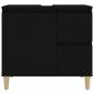 Preview: Badschrank Schwarz 65x33x60 cm Holzwerkstoff