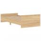 Preview: Bettgestell Sonoma-Eiche 90x190 cm Holzwerkstoff