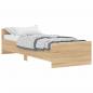 Preview: Bettgestell Sonoma-Eiche 75x190 cm Holzwerkstoff