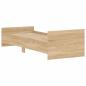 Preview: Bettgestell Sonoma-Eiche 75x190 cm Holzwerkstoff