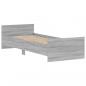 Preview: Bettgestell Grau Sonoma 75x190 cm Holzwerkstoff