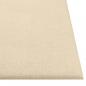 Preview: Wandpaneele 12 Stk. Creme 30x30 cm Stoff 1,08 m²