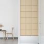 Preview: Wandpaneele 12 Stk. Creme 30x30 cm Stoff 1,08 m²