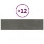 Preview: Wandpaneele 12 Stk. Dunkelgrau 60x15 cm Samt 1,08 m²