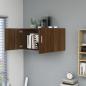 Preview: Wandschrank Braun Eichen-Optik 80x39x40 cm Holzwerkstoff