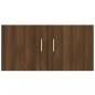 Preview: Wandschrank Braun Eichen-Optik 80x39x40 cm Holzwerkstoff