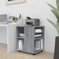 Preview: ARDEBO.de - Rollschrank Grau Sonoma 60x53x72 cm Holzwerkstoff