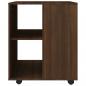 Preview: Rollschrank Braun Eichen-Optik 60x53x72 cm Holzwerkstoff