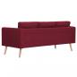 Preview: 3-Sitzer-Sofa Stoff Weinrot