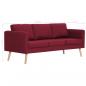 Preview: 3-Sitzer-Sofa Stoff Weinrot