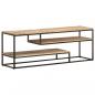 Preview: ARDEBO.de - TV-Schrank 130x30x45 cm Raues Mangoholz