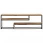 Preview: TV-Schrank 130x30x45 cm Raues Mangoholz