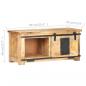 Preview: TV-Schrank 90x35x40 cm Massivholz Mango