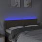 Preview: LED Kopfteil Taupe 144x5x78/88 cm Stoff