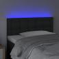 Preview: LED Kopfteil Schwarz 90x5x78/88 cm Kunstleder