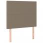 Preview: LED Kopfteil Taupe 90x5x118/128 cm Stoff