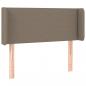 Preview: LED Kopfteil Taupe 103x16x78/88 cm Stoff