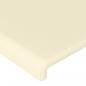 Preview: LED Kopfteil Creme 103x16x78/88 cm Kunstleder