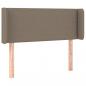 Preview: LED Kopfteil Taupe 93x16x78/88 cm Stoff