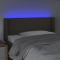 Preview: LED Kopfteil Taupe 93x16x78/88 cm Stoff